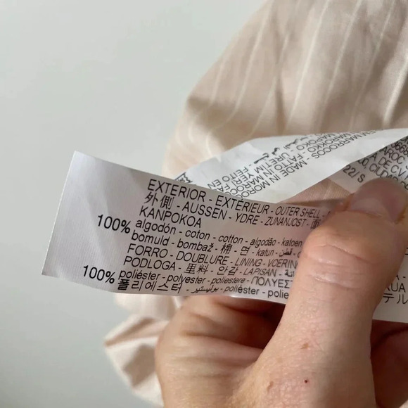 Zara Strapless Striped Pleated Hem Mini Dress Pale  Pink Size Small - Picture 14 of 15